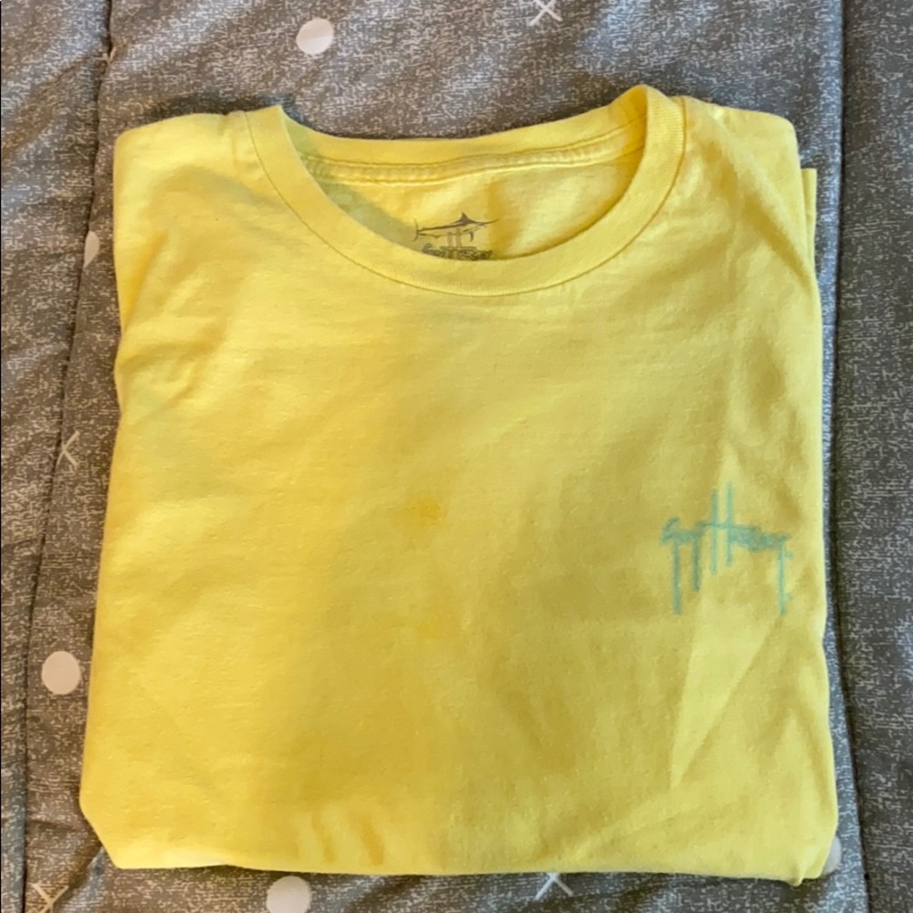 Yellow long sleeve guy Harvey t shirt